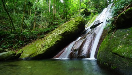Kipungit waterfall in Poring Hot Spring, Kota Kinabalu National Park - Sabah Borneo, Malaysia.