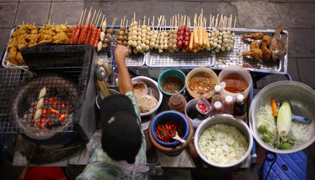 Thai street food vendor in Bangkok